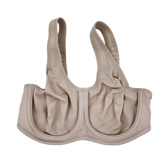 Wacoal Sand Color Simone Sports Underwire Full Coverage High Impact Bra Size 32D - Picture 2 of 5